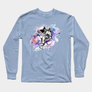 Skateboard Nebula Long Sleeve T-Shirt